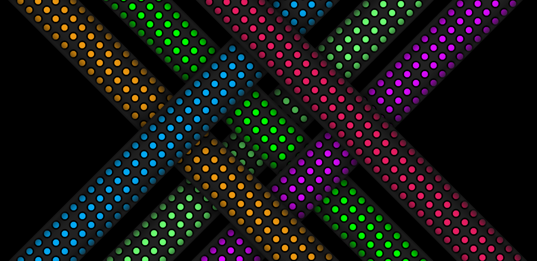 Neon Grid Interlace Pattern