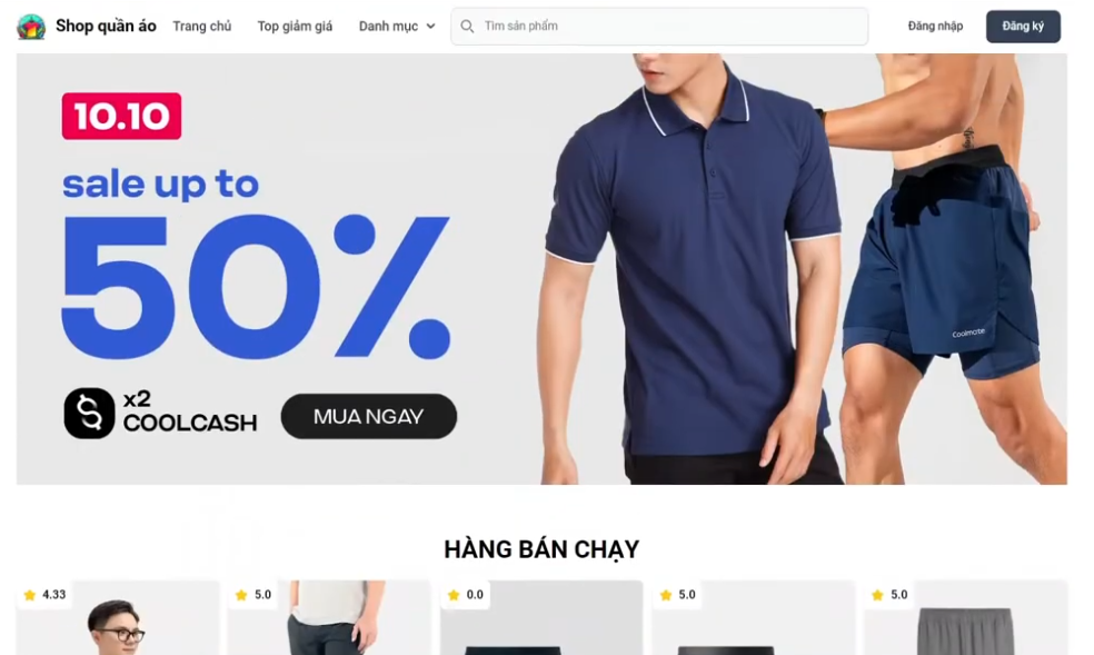 Clothing Shop Main Website